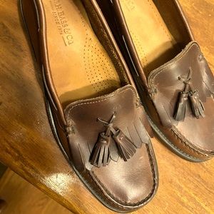 G.H. Bass and Company leather tasseled loafer.